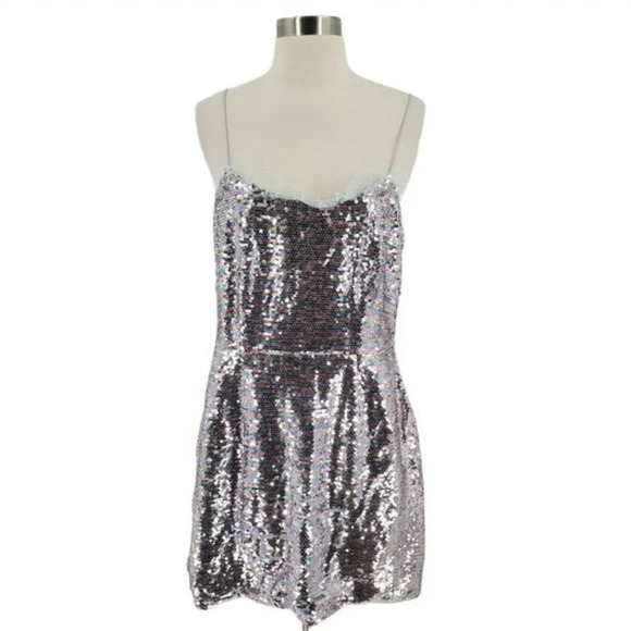 The East Order Cheyney Sequin Thin Strap Mini Dress Size Large NWOT‎ $160 - Picture 2 of 10